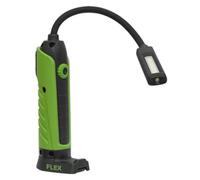 Sealey LEDFLEXG 1 Cob + 1 LED Flexi Rechargeable Inspection Lamp Green Li-ion