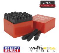 Sealey Letter & Number Punch Set 36pc 10mm Stamp Marking Case