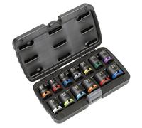 Sealey Lock-On Impact Socket Set 1/2"Sq Drive 13pc 6pt Metric AK56160M
