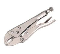 Sealey Locking Pliers 175mm Curved Jaw S0486