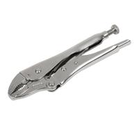 Sealey AK6820 Locking Pliers Curved Jaws 185Mm 0-38Mm Capacity