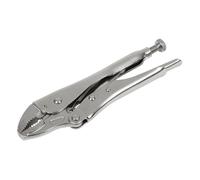 Sealey Locking Pliers Curved Jaws 180mm 35mm Capacity Locking Mole Grips/Pliers