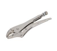 Sealey Locking Pliers AK6821 - Curved Jaws 230mm, 0-45mm Capacity