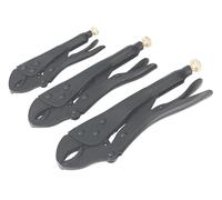 Sealey AK668 Locking Pliers Set 3Pc Rust Resistant