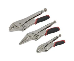 Sealey Locking Pliers Set 3Pc Quick Release Ak6863