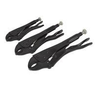Sealey AK668 Locking Pliers Set 3Pc Rust Resistant