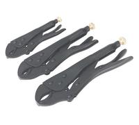 Sealey Locking Pliers Set 3Pc Rust Resistant Ak668