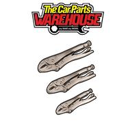 Sealey Locking Pliers Set 3pc S0463 30, 40, 45mm