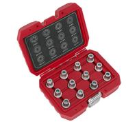 Sealey SX224 Locking Wheel Nut Key Set 12Pc - Vw