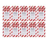 Sealey 10pc Safety Lockout Tagout Tags, 'Do Not Operate' - EV17
