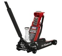 Sealey 2 & 3 Tonne Trolley Jack Low Profile/High Lift with Rocket Lift - 3200LEHL