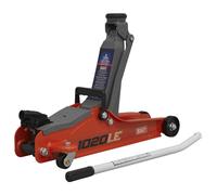 Sealey Low Profile Short Chassis Trolley Jack 2 Tonne - Red
