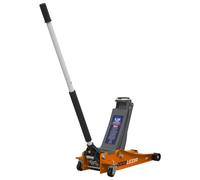 Sealey 2001LEOR Trolley Jack 2 tonne Low Entry Rocket Lift Orange
