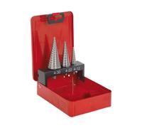 Sealey Step Drill Set 3 Piece Step Drill Bits Quality Work Tools AK4733