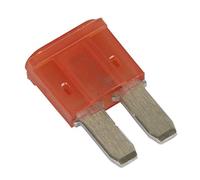 Sealey M2BF10 10A Automotive Micro II Blade Fuse - Pack of 50