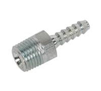 Sealey AC38 Screwed Tailpiece Male 1/4inBspt - 3/16in Hose Pack Of 5