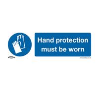 Sealey Mandatory Safe Sign Hand Cover Must Be Worn Self-Adhesive X10 Ss6V10