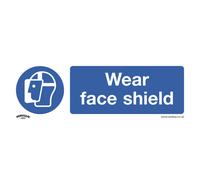 Sealey Mandatory Safety Sign Wear Face Shield Self-Adhesive Vinyl Ss55V1