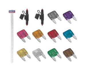 Sealey MBFSET Clip Strip Deal - Automotive Mini Blade Fuses & Holders