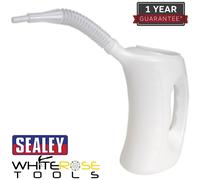 Sealey Measuring Jug with Flexible Spout 5L Oil Fuel Acids Garage Workshop