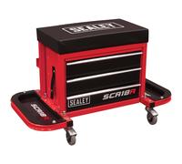 Sealey Mechanics Rolling Tool Box Seat Red 670mm