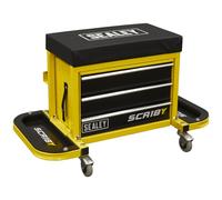 Sealey Mechanics Utility Seat & Toolbox SCR18Y Yellow