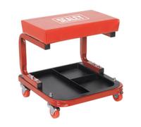 Sealey Mechanics Utility Seat Deluxe With Powder Coated Finish Red Scr9