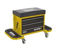 Sealey Mechanic's Utility Seat & Toolbox - Yellow - SCR18Y