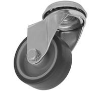 Sealey Medium Duty Thermoplastic Bolt Hole Swivel Castor Wheel 50mm