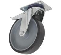 Sealey SCW2100SPLEM Medium-Duty Thermoplastic Swivel Castor Wheel With Total Lock Ø100Mm - Trade