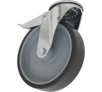 Sealey Medium Duty Thermoplastic Swivel Castor Wheel and Total Lock 100mm