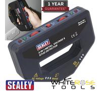 Sealey Metal, Voltage & Stud Detector 3-in-1 9V Battery LED Display