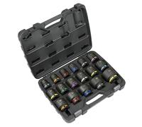 Sealey Metric Impact Socket Set 3/4"D 17pc 6-Point Standard Length AK8892M