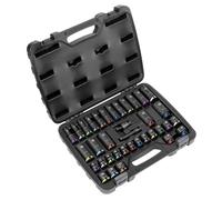 Sealey Metric Impact Socket Set 3/8"D 36pc Deep And Standard 6 Point AK5633M