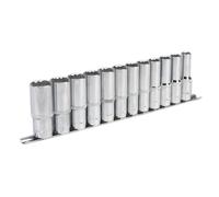 Sealey Metric Socket Set 12pc 1/2"Sq Drive 12pt Deep WallDrive AK2685
