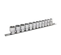 Sealey Metric Socket Set 12pc 3/8"Sq Drive Lock On 6pt Standard Length AK2741