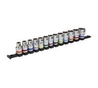 Sealey Metric Socket Set 13pc 1/2"Sq Drive 6pt WallDrive Standard Length AK2661