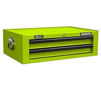 Sealey Superline Pro 2 Drawer Mid Tool Chest Hi Vis Green