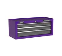Sealey Mid Box 3 Drawer with Ball-Bearing Slides Purple / Grey AP22309BBCP