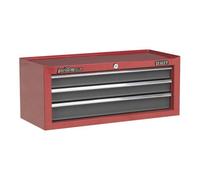 Sealey Mid-Box 3 Drawer With Ball-Bearing Slides - Red/grey Ap22309Bb