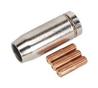 Sealey MIG954 Conical Nozzle X 1 Contact Tip 0.8Mm X 3 Mb14