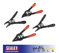 Sealey Mini Circlip Pliers Set 4pc Premier Cutter Cutting Hand Tool