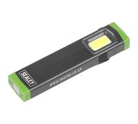 Sealey Aluminium Mini Hand Torch LED500SB - 3W COB LED, 500 lm Super Beam