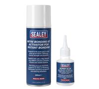 Sealey Mitre Bonding Kit With Super Glue 50G & Activator 200Ml For Instant Bonding