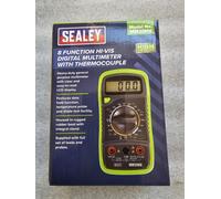 Sealey Mm20Hv Digital Multimeter 8 Function With Thermocouple Hi-Vis