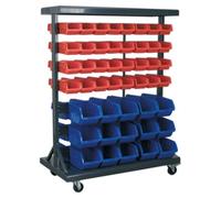 Sealey Mobile Bin Box Storage System With Heavy Duty Castors - 94 Bins Tps94