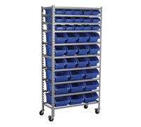 Sealey TPS36 Mobile Bin Storage System 36 Bins