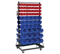 Sealey Mobile Bin Storage System with 118 Bins TPS118