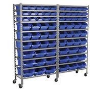 Mobile Bin Storage System 72 Bins