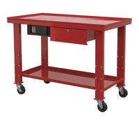 Sealey AP1200MW Mobile Workbench Engine Repair, Red